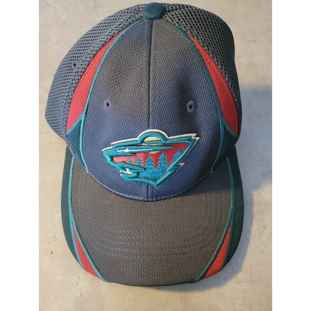Minnesota Wild Zephyr Mesh Stretch Fit Hat‎ M NHL Licensed
